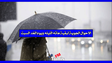 الاحوال الجوية لبقية هاته الليله ويوم الغد السبت