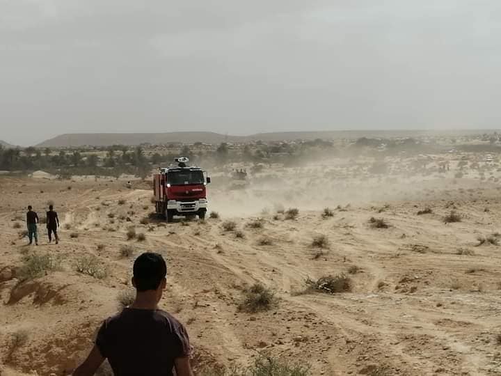 تطاوين سقوط مروحية عسكرية برمادة